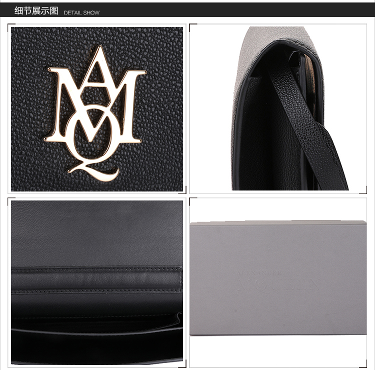 Alexander McQueen/亚历山大麦昆女士牛皮单肩包 斜跨包 439180