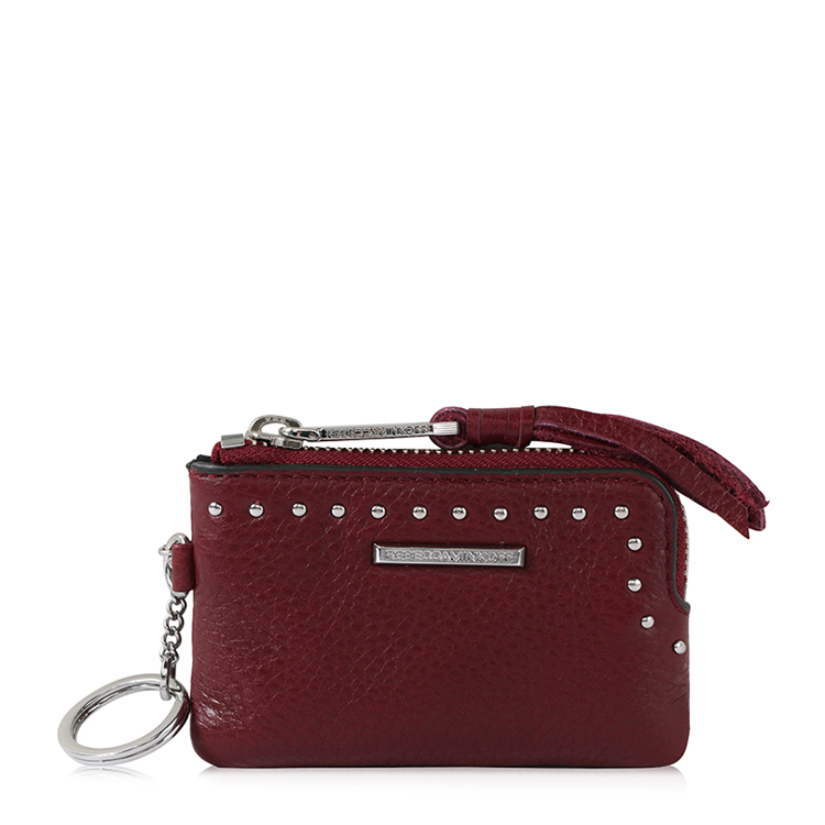 Rebecca Minkoff/瑞贝卡·明可弗 牛皮女士 Little Lottie with Studs挂饰零钱包