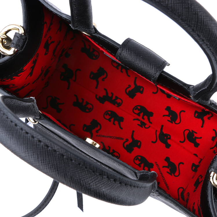 Rebecca Minkoff/瑞贝卡·明可弗 十字纹牛皮 猴年定制MAB Tote Mini 手提单肩斜跨包