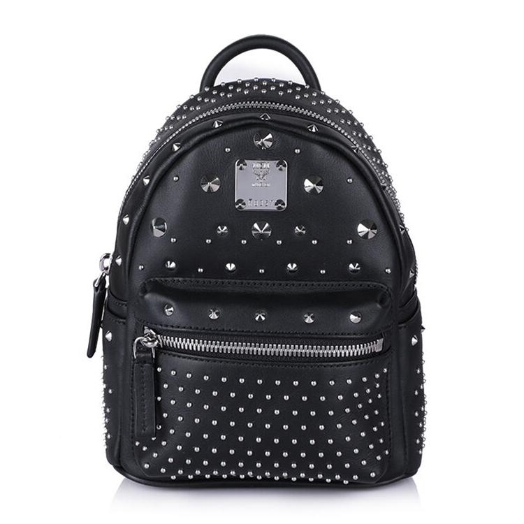 MCM/MCM 女士牛皮 小号双肩包 MMK 6SVE71 BK001