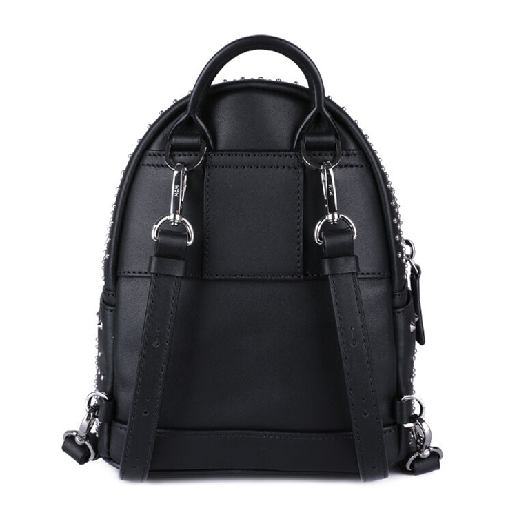 MCM/MCM 女士牛皮 小号双肩包 MMK 6SVE71 BK001