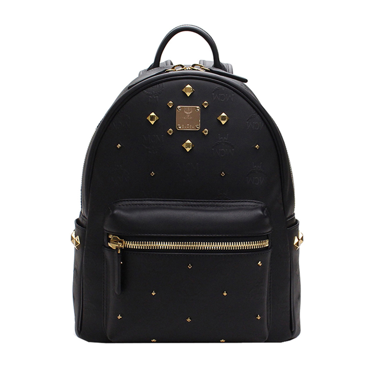 MCM/MCM小号PVC女士双肩包 MMK6SVH44BK001