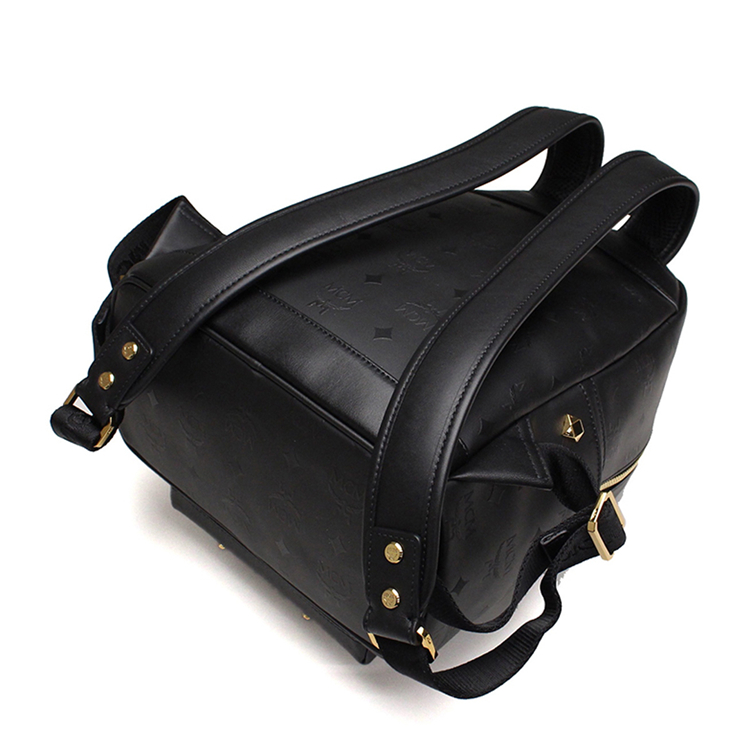 MCM/MCM小号PVC女士双肩包 MMK6SVH44BK001