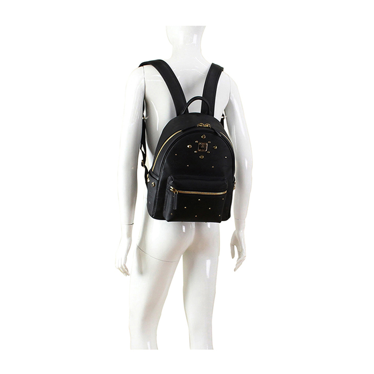 MCM/MCM小号PVC女士双肩包 MMK6SVH44BK001