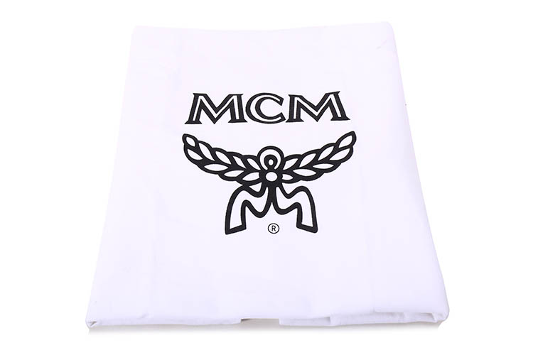 MCM(MCM) 酒红色PVC侧钉装饰双肩包