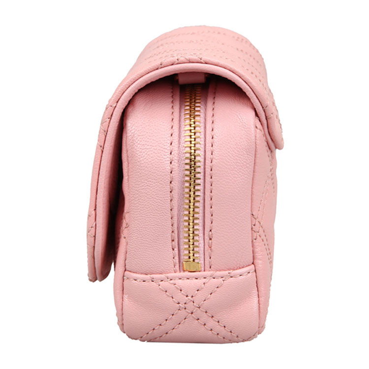 Marc Jacobs/马克雅各布斯牛皮材质经典格纹车线包身女士单肩包