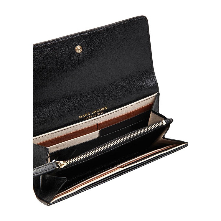 Marc Jacobs/马克雅各布斯牛皮材质时尚蝴蝶结装饰女士长款钱夹