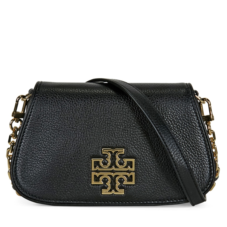 Tory Burch/汤丽柏琦 女士黑色牛皮单肩包 29908 001