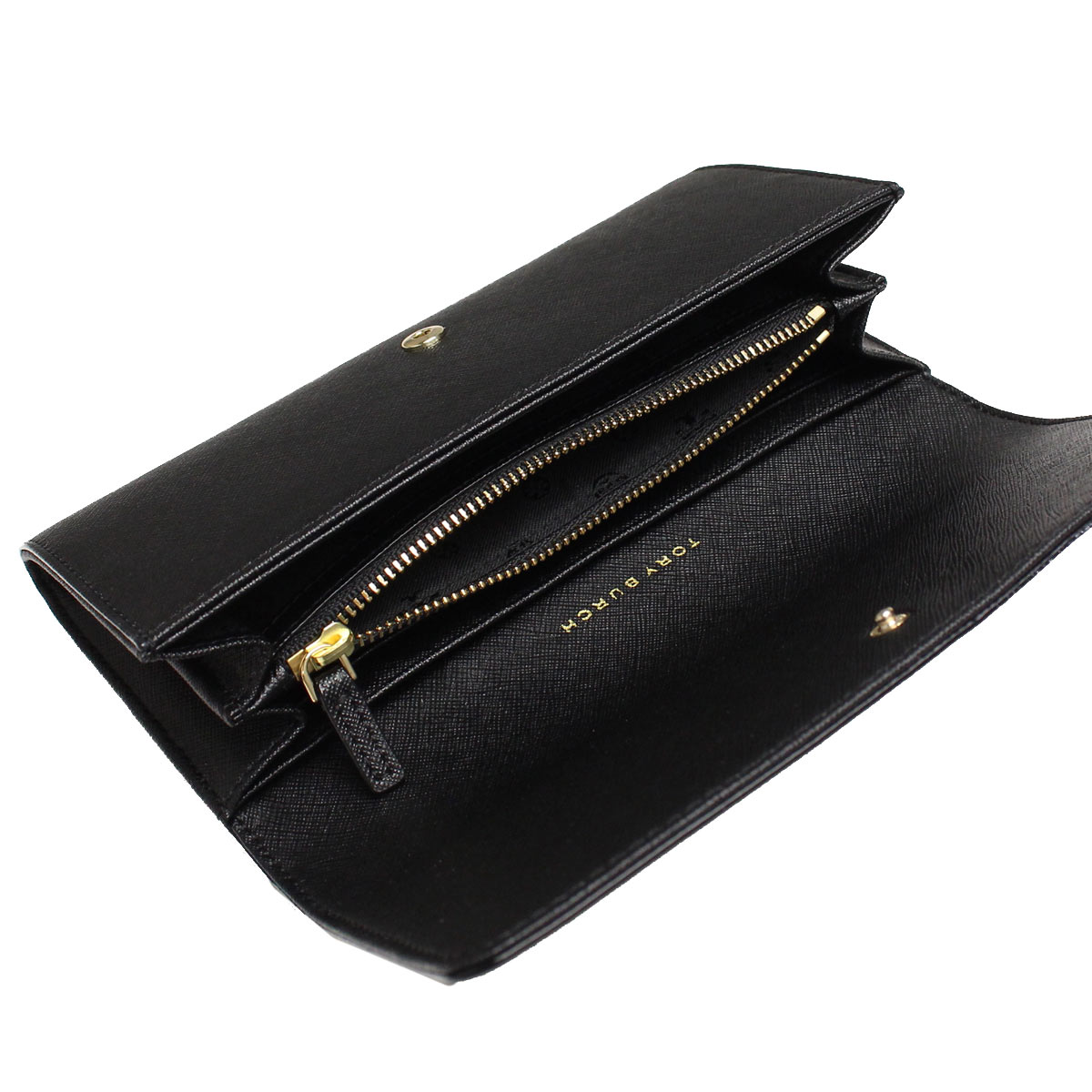 Tory Burch/汤丽柏琦 女士黑色牛皮长款钱包 11169072 001
