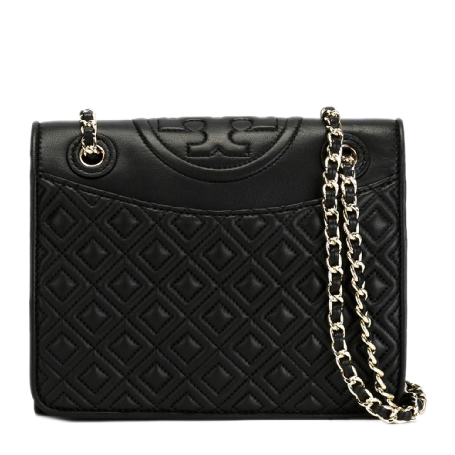 【包邮包税】Tory Burch/汤丽柏琦 女士黑色真皮单肩包 31159603 001