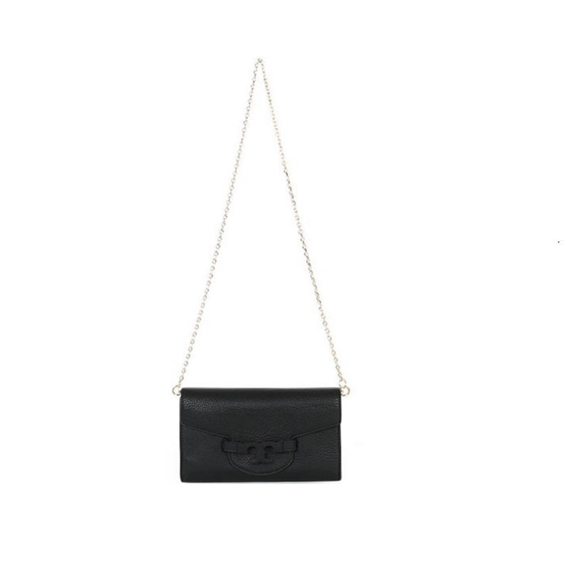 Tory Burch/汤丽柏琦 女士黑色牛皮单肩包 30076 001
