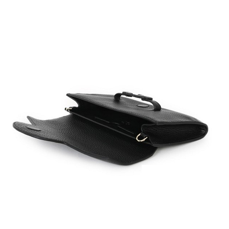 Tory Burch/汤丽柏琦 女士黑色牛皮单肩包 30076 001