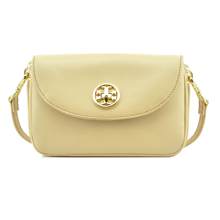 Tory Burch/汤丽柏琦*新款金色女士时尚牛皮斜挎包18169681