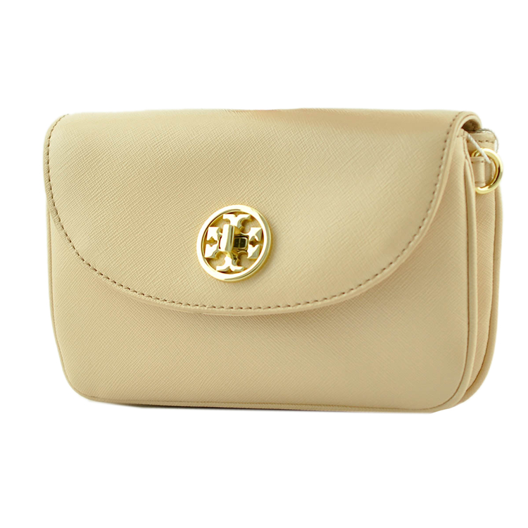 Tory Burch/汤丽柏琦*新款金色女士时尚牛皮斜挎包18169681
