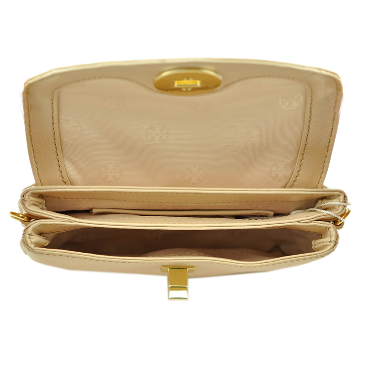 Tory Burch/汤丽柏琦*新款金色女士时尚牛皮斜挎包18169681