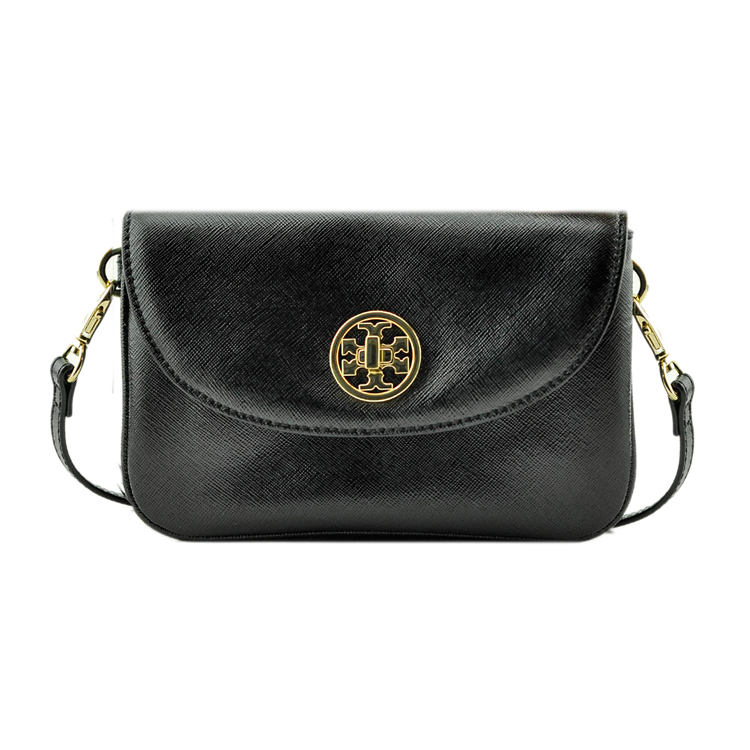 Tory Burch/汤丽柏琦*新款黑色女士时尚牛皮斜挎包18169681