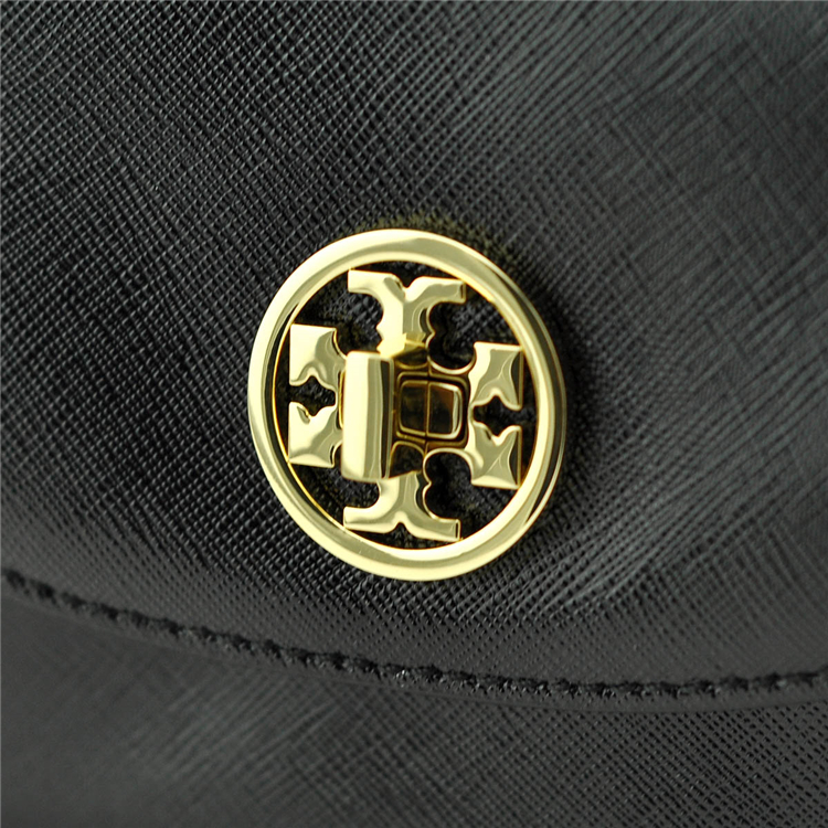 Tory Burch/汤丽柏琦*新款黑色女士时尚牛皮斜挎包18169681