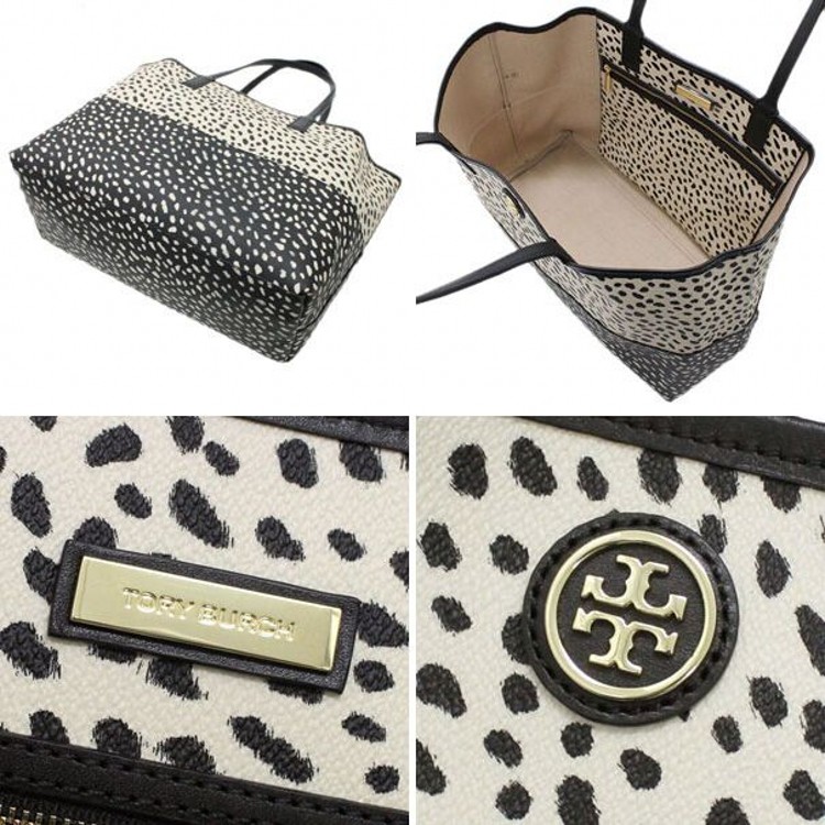Tory Burch/汤丽柏琦 TB 女士PVC黑白点手提单肩包女包 31149532 960