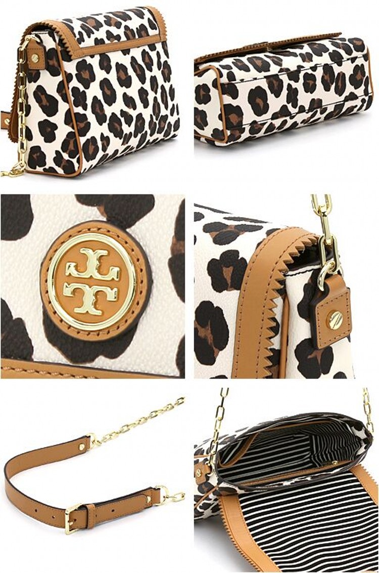 Tory Burch/汤丽柏琦 TB女士帆布涂层经典豹纹链条单肩包斜挎包女包 11149531 OCELOT LEOPARD 259