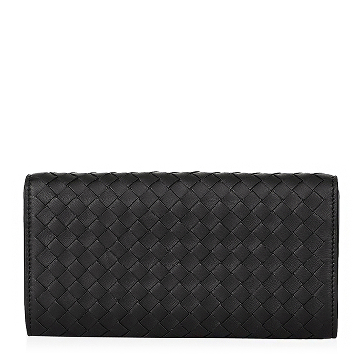 Bottega Veneta/葆蝶家 编织小羊皮男士按扣钱夹150509 V001N