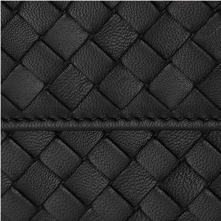 Bottega Veneta/葆蝶家 编织小羊皮男士按扣钱夹150509 V001N