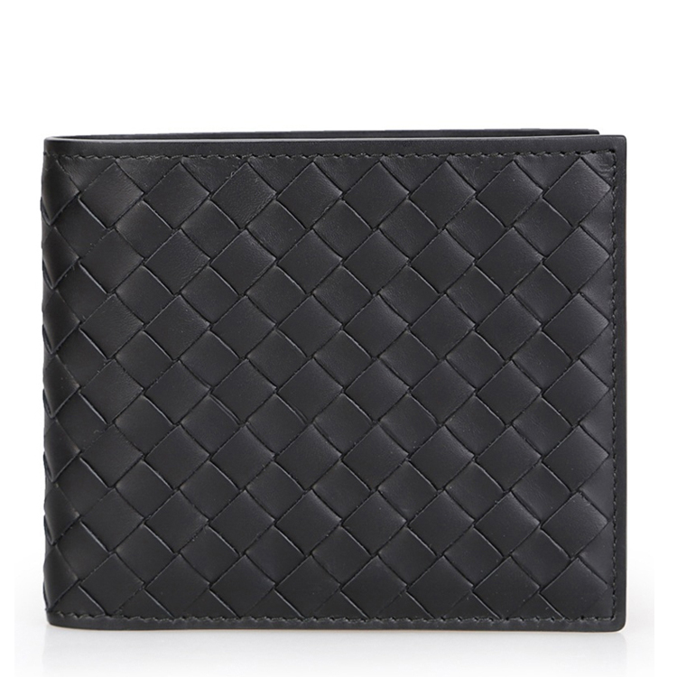 Bottega Veneta/葆蝶家 男士短款牛皮两折钱包138625