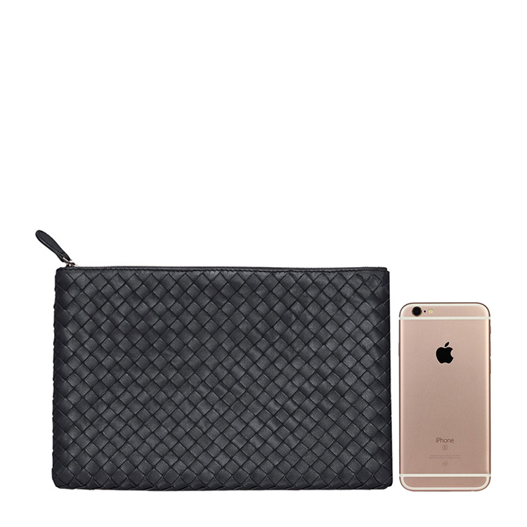 Bottega Veneta/葆蝶家 藏蓝色男士羊皮手拿包#256400 V0010 4014