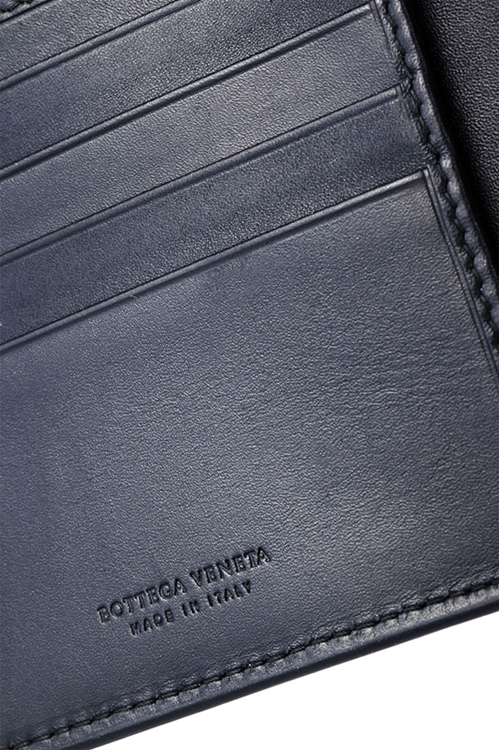 Bottega Veneta/葆蝶家 男士短款牛皮两折钱包113993