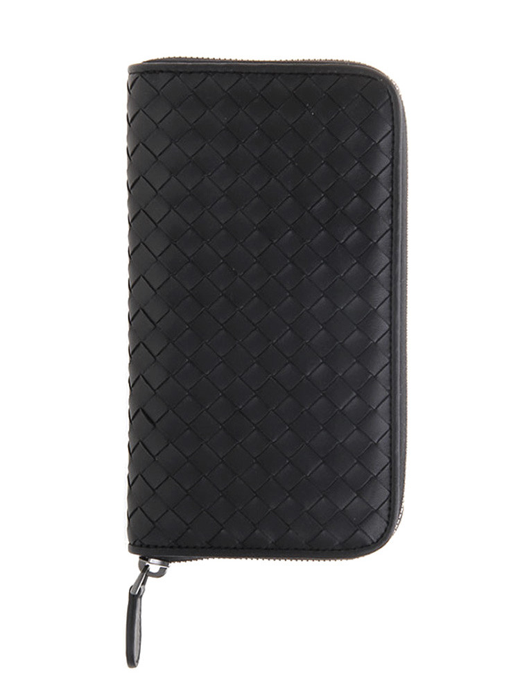 Bottega Veneta/葆蝶家 女士长款牛皮拉链钱包114076
