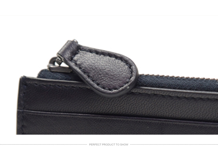 Bottega Veneta/葆蝶家 中性蓝色羊皮编织卡套卡包 #367004 V001N 4014