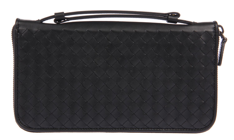 Bottega Veneta/葆蝶家 男士长款牛皮拉链手拿包169730