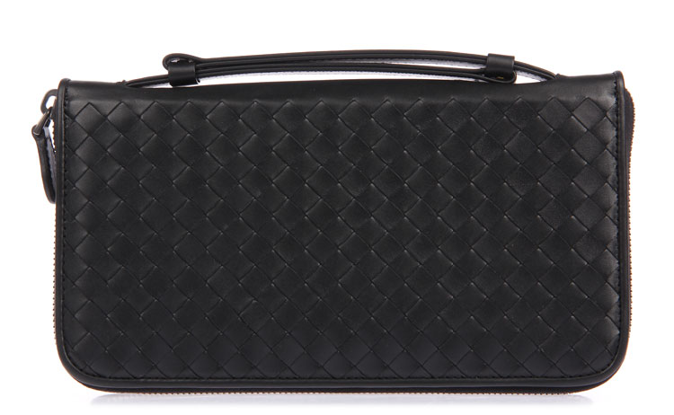Bottega Veneta/葆蝶家 男士长款牛皮拉链手拿包169730