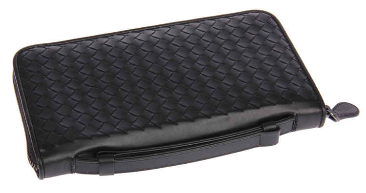 Bottega Veneta/葆蝶家 男士长款牛皮拉链手拿包169730