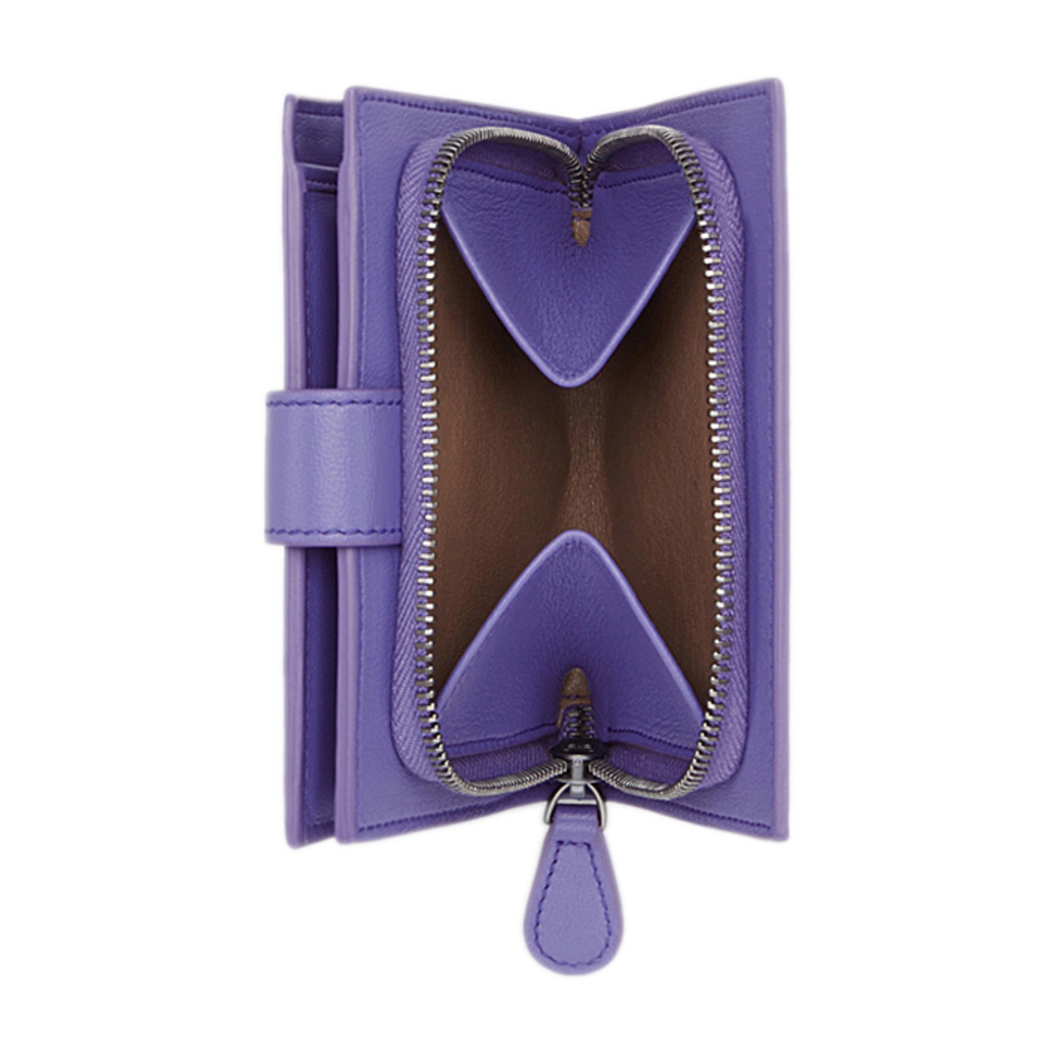 【包邮包税】Bottega Veneta/葆蝶家 女士紫色羊皮经典编织钱包 121059 V001N 5114