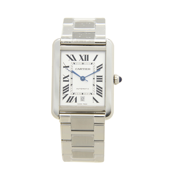 CARTIER/卡地亚 TANK SOLO坦克系列 精钢大型机械男表 W5200028