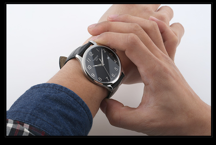 TISSOT/天梭 俊雅系列石英男表 T063.610.16.052.00 全球联保