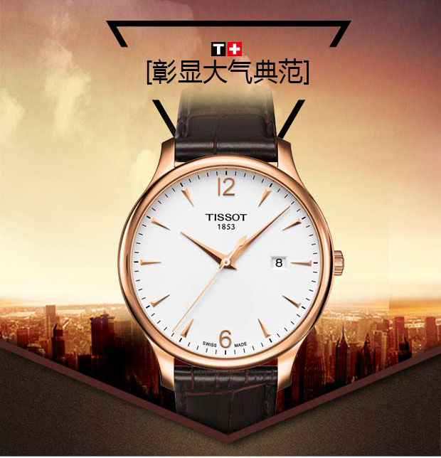 TISSOT/天梭手表 俊雅系列石英男表T063.610.36.037.00