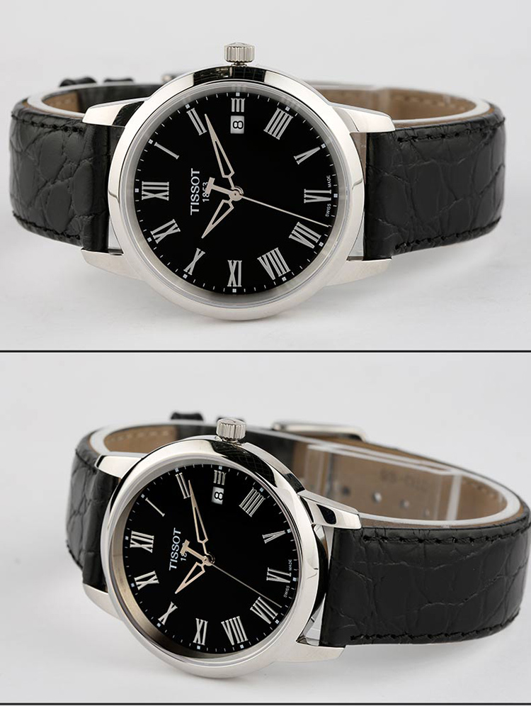 TISSOT/天梭手表 T-CLASSIC系列时尚潮流石英皮带男表T033.410.16.053.01