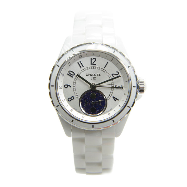 CHANEL/香奈儿J12白色MOONPHASE月相腕表H3404