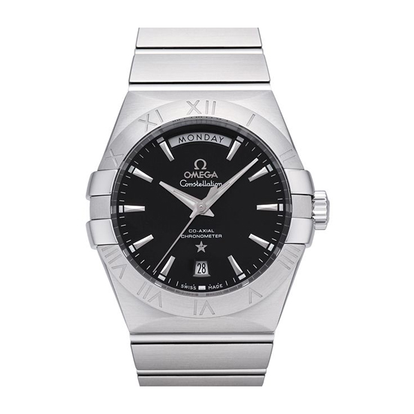 OMEGA/欧米茄星座天文台双历精钢自动机械男表(123.10.38.22.01.001)