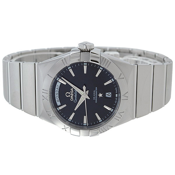 OMEGA/欧米茄星座天文台双历精钢自动机械男表(123.10.38.22.01.001)