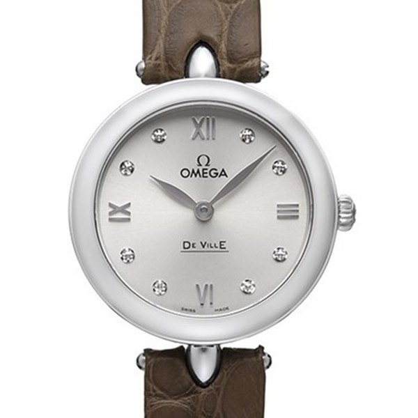 OMEGA/欧米茄碟飞典雅精钢石英女表424.13.27.60.52.001