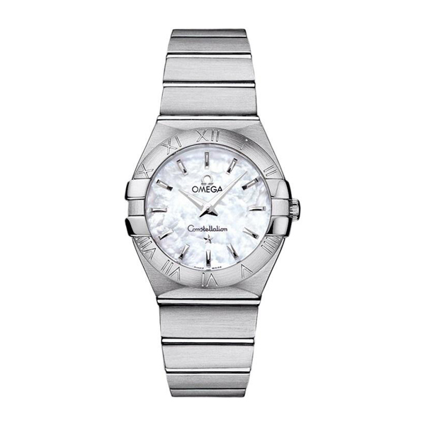 OMEGA/欧米茄星座磨砂精钢石英女表(123.10.27.60.05.001)