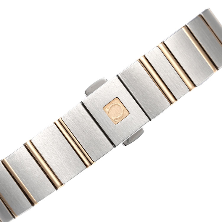 OMEGA/欧米茄星座磨砂金钢石英女表(123.20.24.60.02.002)