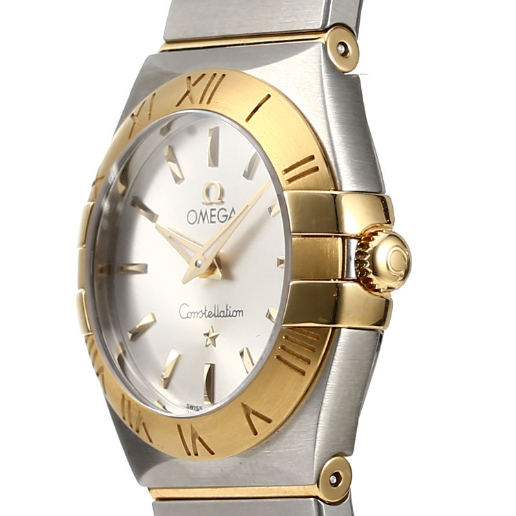 OMEGA/欧米茄星座磨砂金钢石英女表(123.20.24.60.02.002)