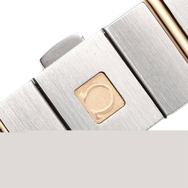 OMEGA/欧米茄星座磨砂金钢石英女表(123.20.24.60.02.002)