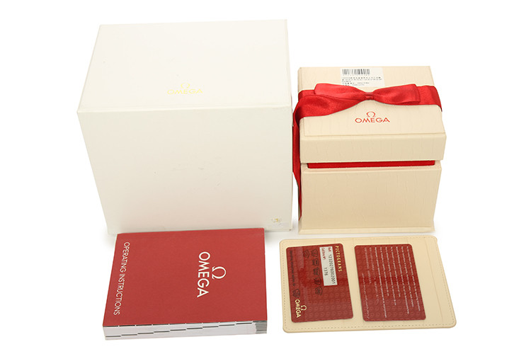 OMEGA/欧米茄星座磨砂金钢石英女表(123.20.24.60.02.002)