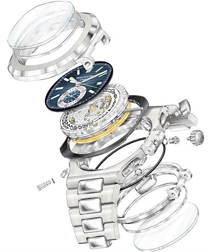 Patek Philippe/百达翡丽Nautilus系列男式自动机械腕表5980/1A-001