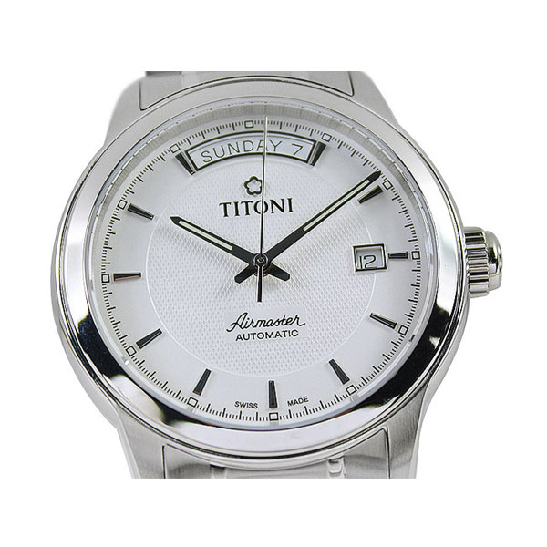 TITONI/梅花空霸系列机械男表(93933 S-332)全球联保