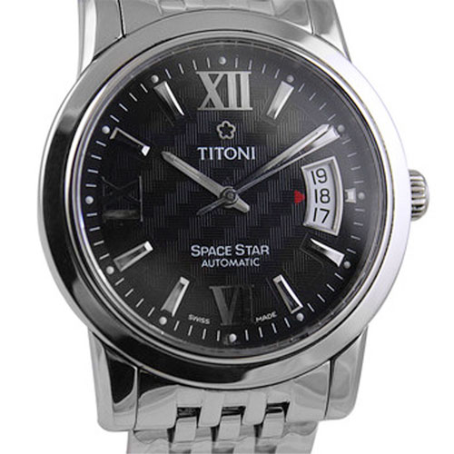 TITONI/梅花天星系列机械男表(83738 S-343)全球联保